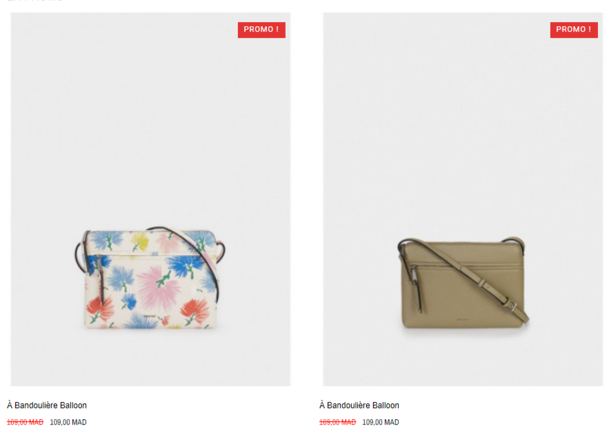 soldes Parfois Maroc hiver 2022