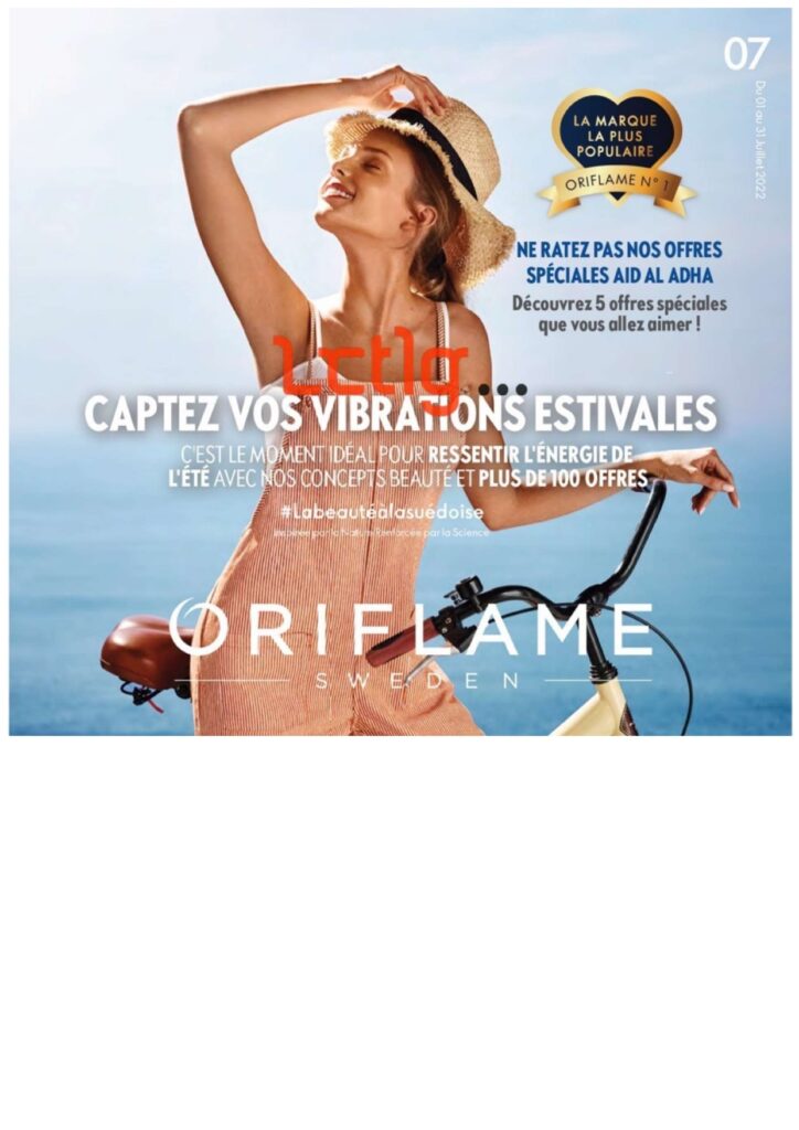 CATALOGUE ORIFLAME JUILLET 2022