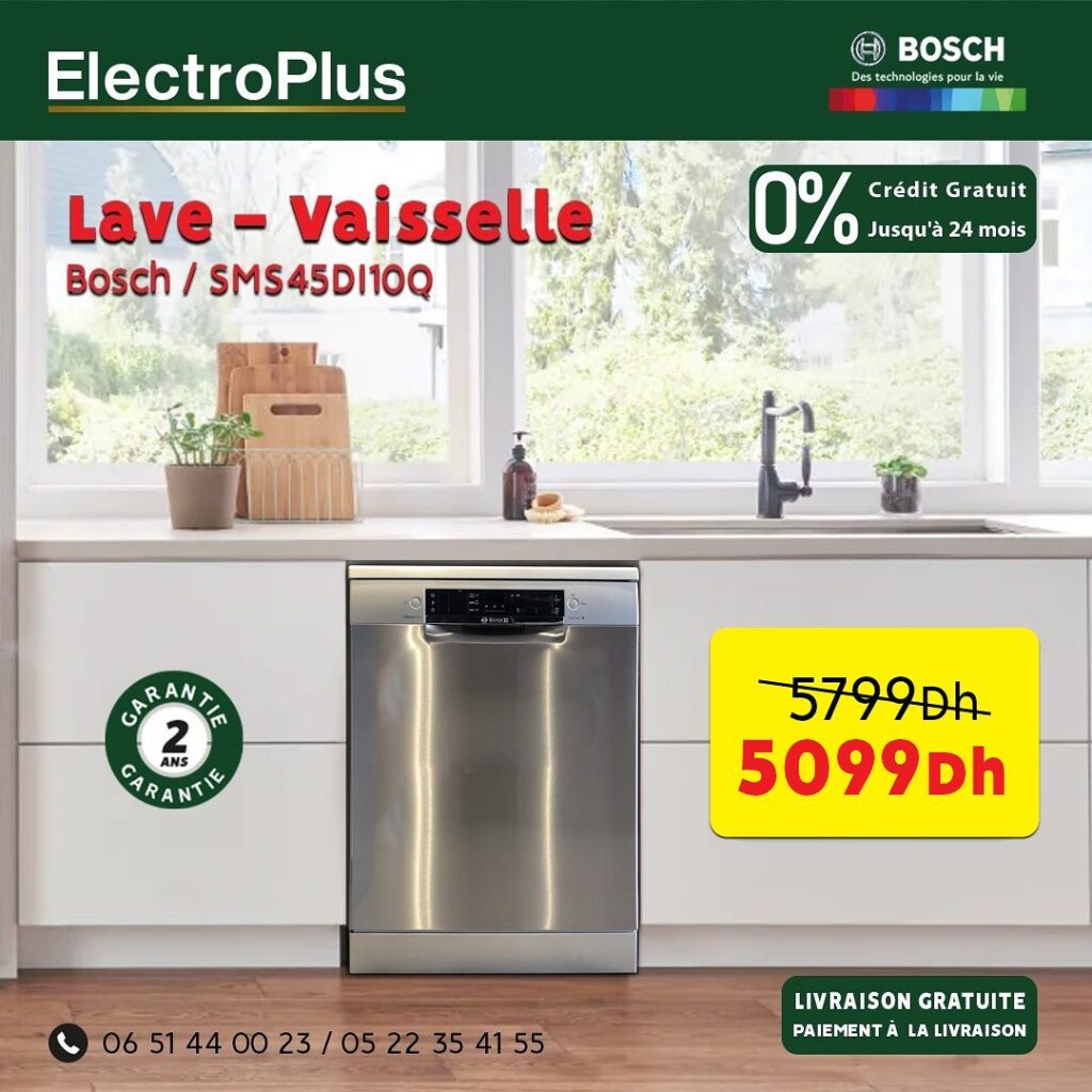 PROMOTION ELECROPLUS LAVE VAISSELLE BOSCH 7