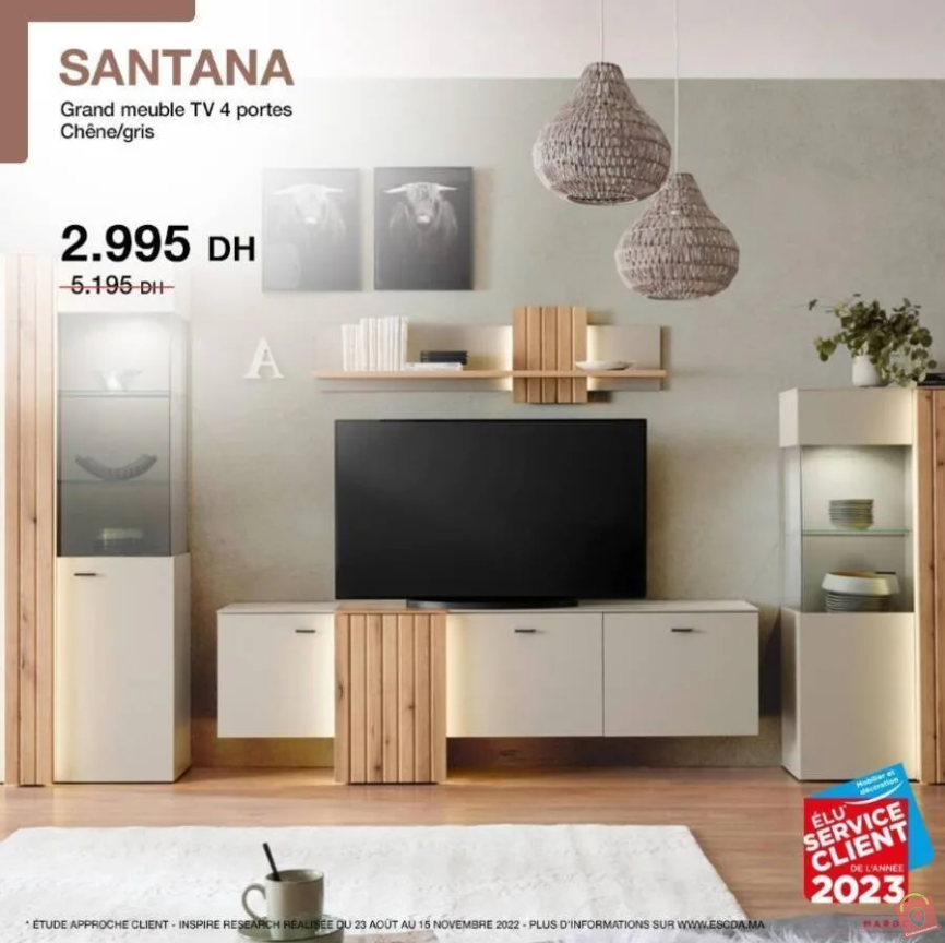 Scrapyscaperoffre Speciale chez kitea meuble tv 4 portes santana 1