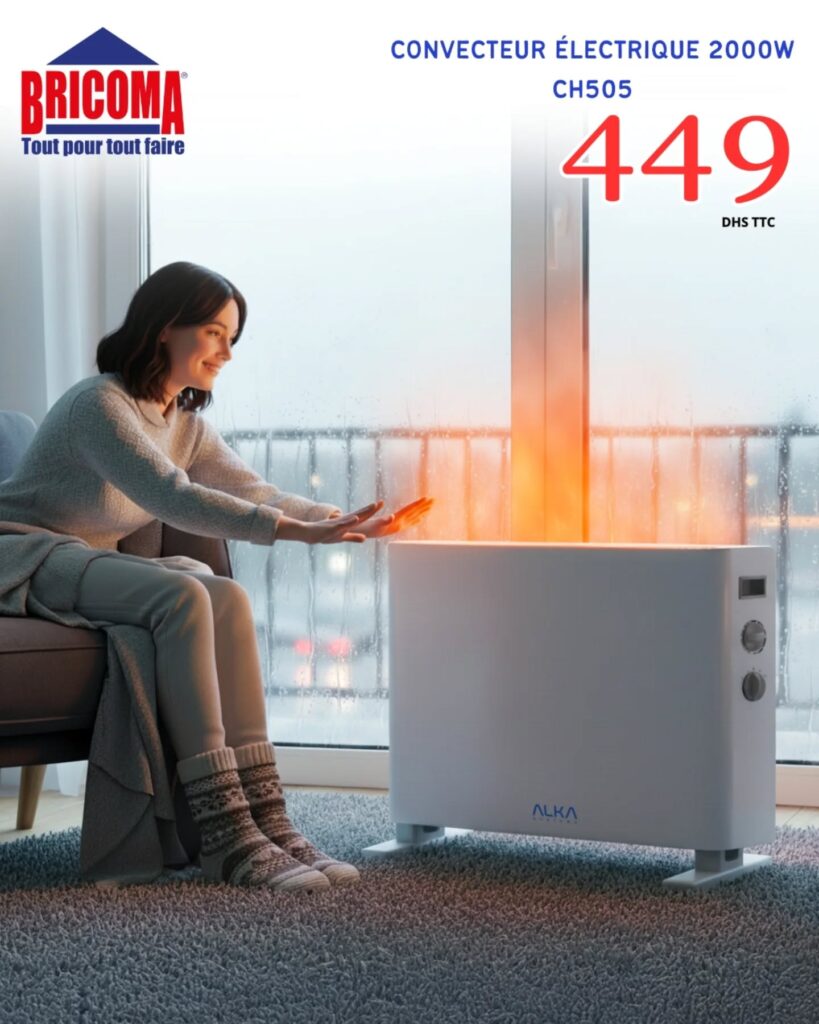Bricoma Maroc chauffage et radiateurs – promotions hiver 2026