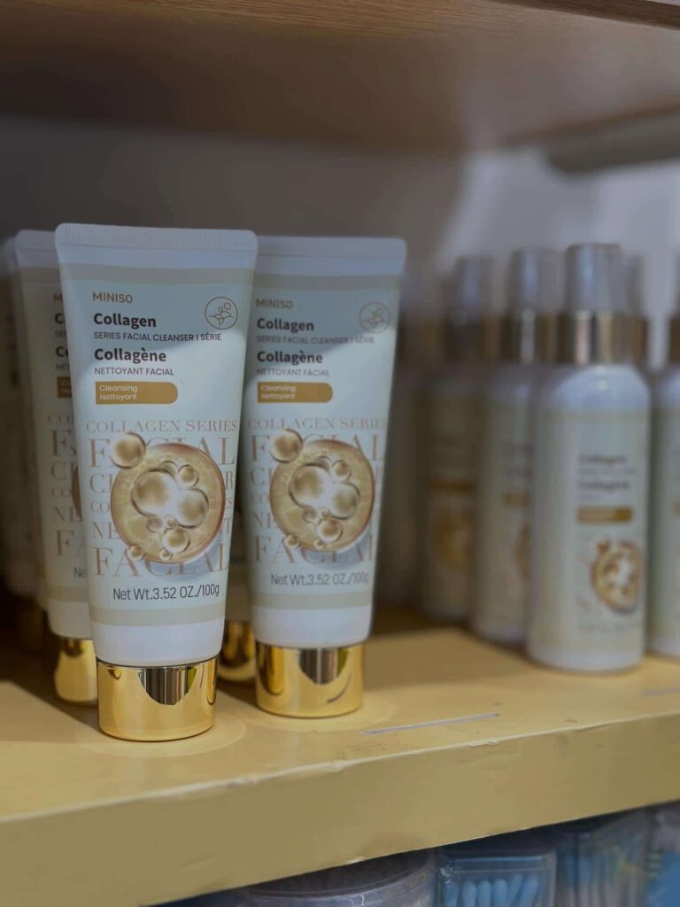 miniso collagen facial cleanser maroc